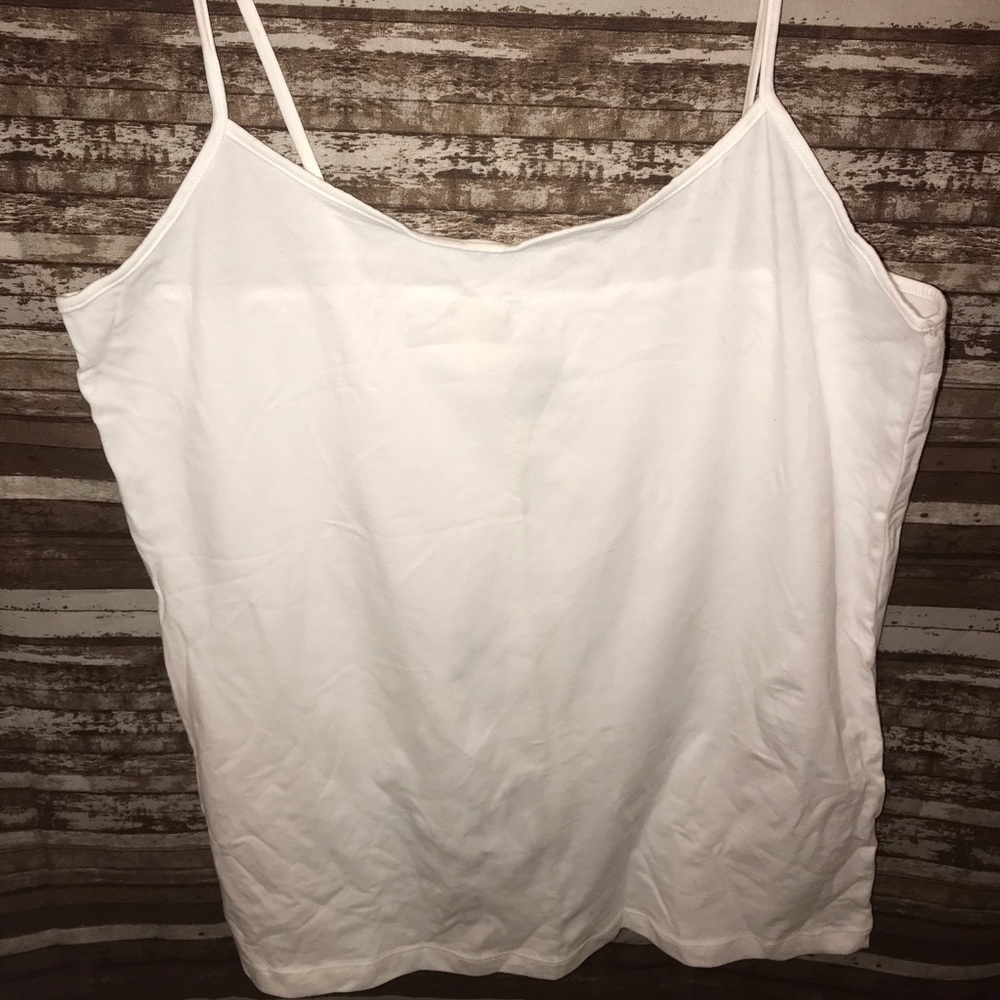 Plain white camisole